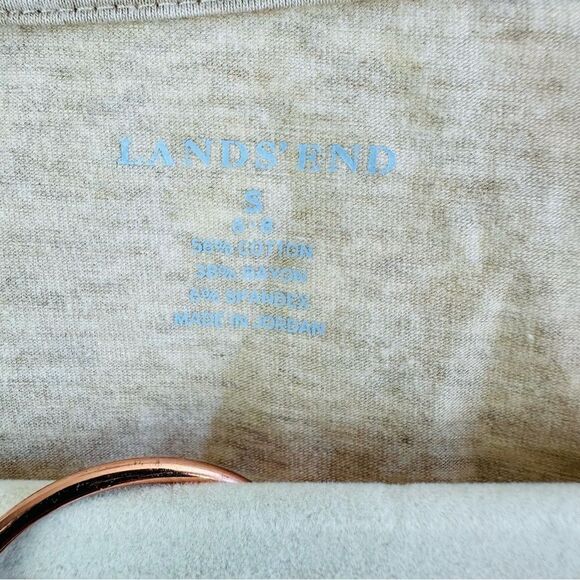 LL Bean Lands End Tee Lot Of 2 Beige And Pink Size S - Picture 2 of 4